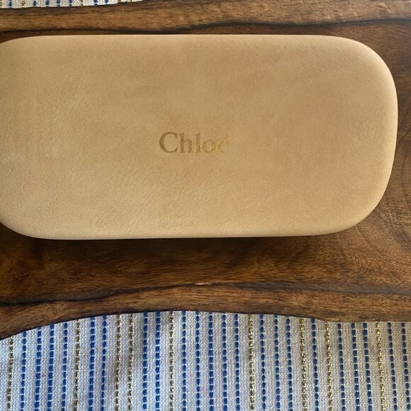 Chloe CE163S 823 Sunglasses Women's Gold/Pink Gradient Lens Fashion Shield 60mm - Picture 10 of 12